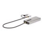 StarTech.com Adaptador Multipuerto con Doble HDMI y 3 Puertos USB-A, Plata