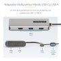 StarTech.com Adaptador USB-C Multiport con Dongle USB-C a USB-A, Doble HDMI (4K30Hz/1080p60Hz), 3 puertos USB-A, Mini