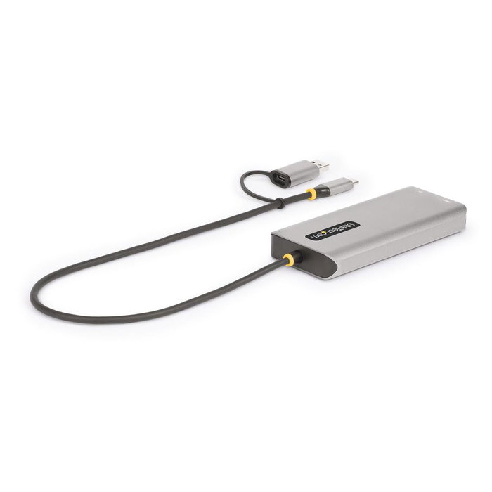 StarTech.com Adaptador USB-C Multiport con Dongle USB-C a USB-A, Doble HDMI (4K30Hz/1080p60Hz), 3 puertos USB-A, Mini