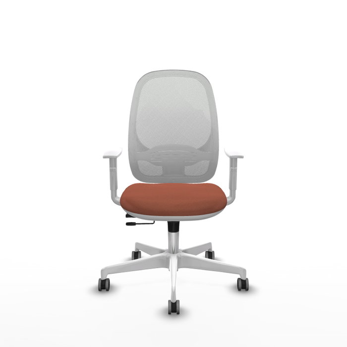 PIQUERAS Y CRESPO Silla de oficina Cilanco con mecanismo Sincro/Traslack, Marrón y Blanco PIQUERAS Y CRESPO Silla de oficina Cilanco con mecanismo Sincro/Traslack, Marrón y Blanco