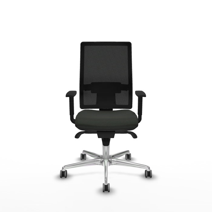 PIQUERAS Y CRESPO Silla de oficina Horna con mecanismo Sincro y brazos 1D en Negro PIQUERAS Y CRESPO Silla de oficina Horna con mecanismo Sincro y brazos 1D en Negro