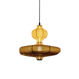 DKD Home Decor Lámpara de Techo Papel y Acero 50x50x40,6 LED Natural