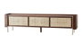 DKD Home Decor Mueble TV Sixti Bala Mango y Fibra Marrón Oscuro