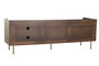 DKD Home Decor Mueble TV Sixti Bala Mango y Fibra Marrón Oscuro