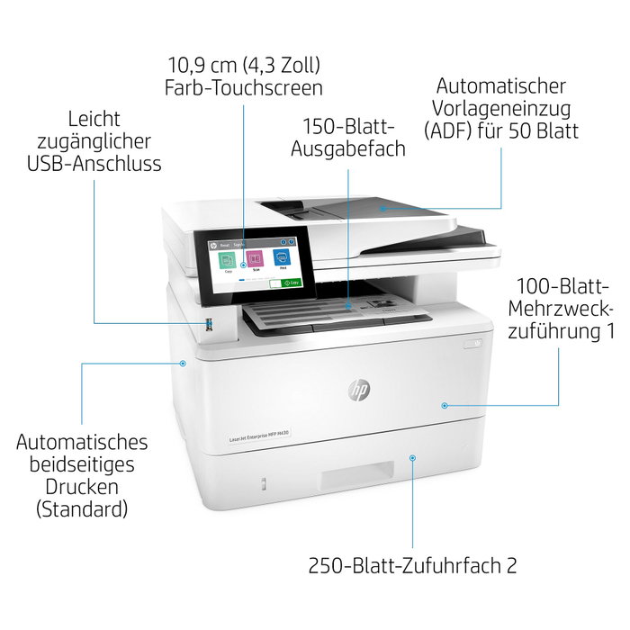 HP LaserJet Enterprise MFP M430f Blanco HP LaserJet Enterprise MFP M430f Blanco