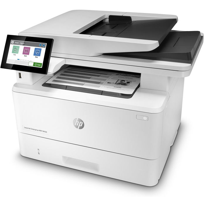 HP LaserJet Enterprise M430f - Impresora Multifunción Láser Monocromo, 40 ppm, Fax, Escaneo/Copia Dúplex Automático, Pantalla Táctil 4.3", Ethernet