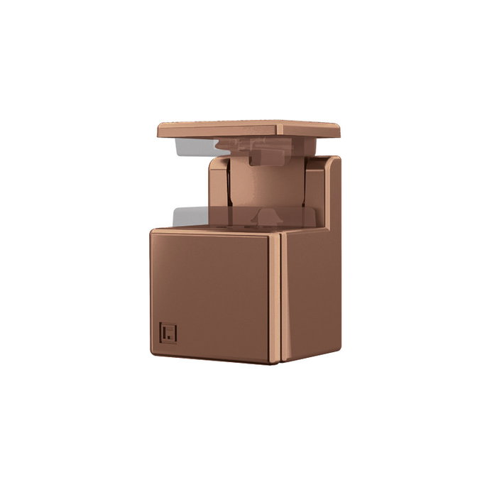 HERRAJES DE UNION Soporte Estante Cristal Hawk Cobre Altura 4-8 Set 1000 Unidades HERRAJES DE UNION Soporte Estante Cristal Hawk Cobre Altura 4-8 Set 1000 Unidades