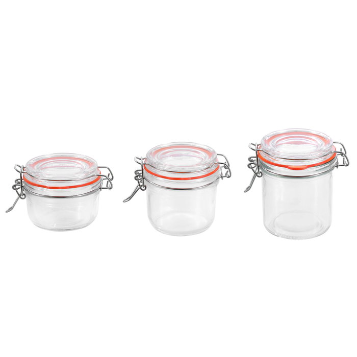 La Mediterranea Tarro Hermético Vidrio Clip 250 ml (Pack de 24 Unidades) La Mediterranea Tarro Hermético Vidrio Clip 250 ml (Pack de 24 Unidades)