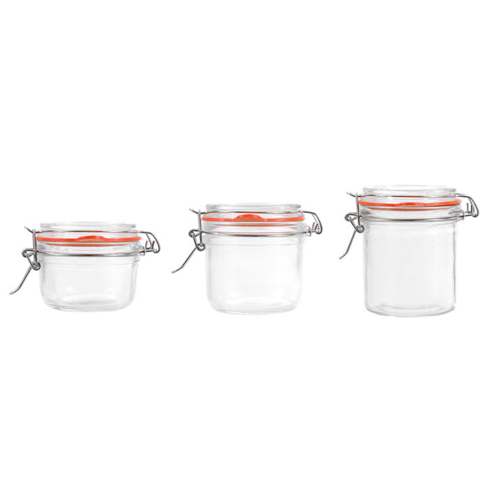 La Mediterranea Tarro Hermético Vidrio Clip 250 ml (Pack de 24 Unidades) La Mediterranea Tarro Hermético Vidrio Clip 250 ml (Pack de 24 Unidades)