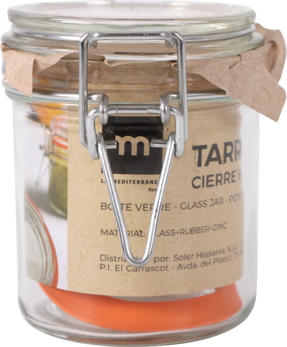 La Mediterranea Tarro Hermético Vidrio Clip 250 ml (Pack de 24 Unidades)