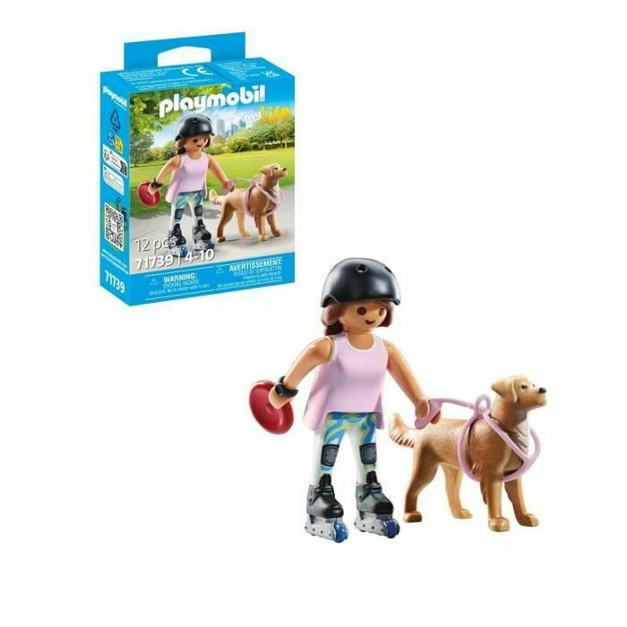 PLAYMOBIL Patinadora con Retriever 71739 My Life