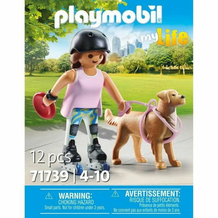 PLAYMOBIL Patinadora con Retriever 71739 My Life