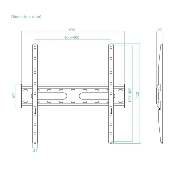 Tooq Soporte Fijo de Pared LP1072F-B para TV de 32-70 pulgadas