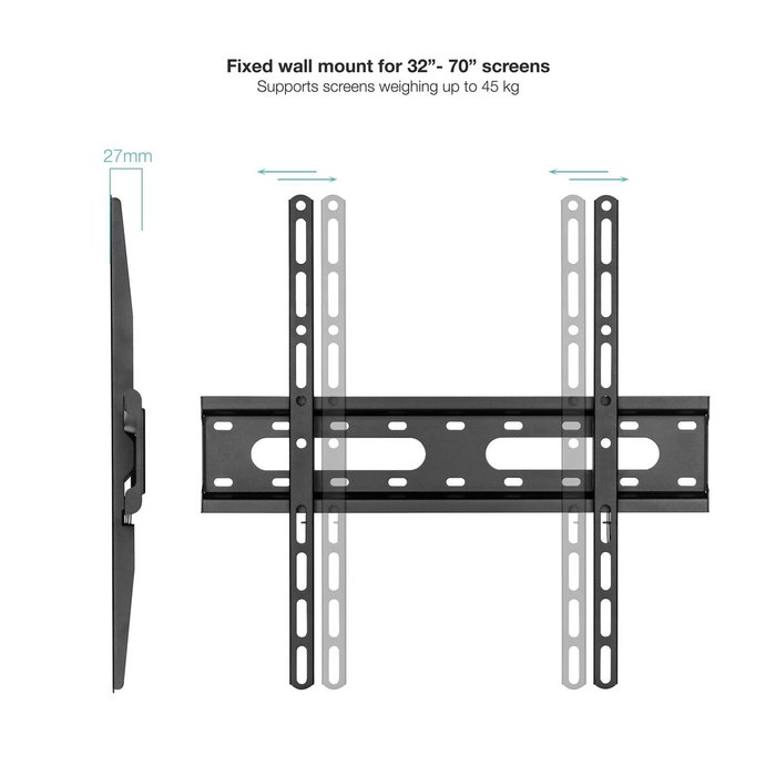 Tooq Soporte Fijo de Pared LP1072F-B para TV de 32-70 pulgadas