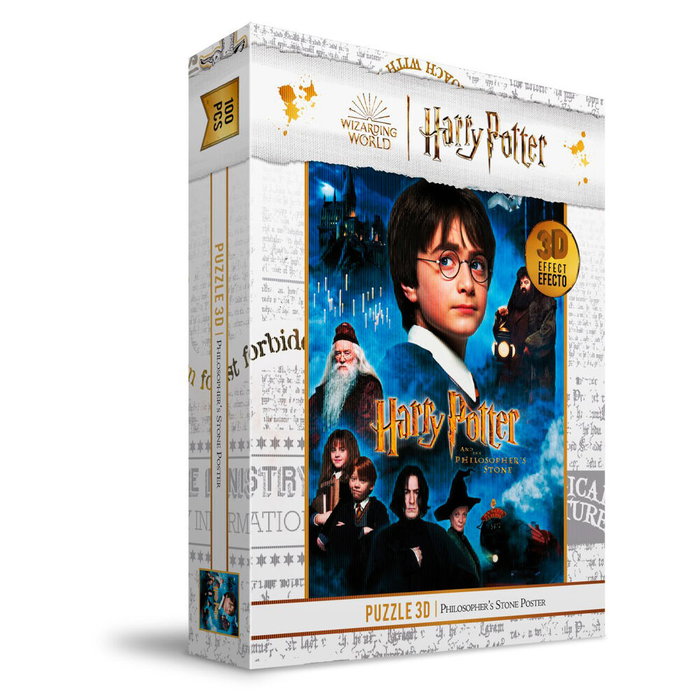 Sd Toys Europe S.L. Puzle Efecto 3D Piedra Filosofal Harry Potter 100 piezas