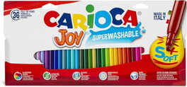 Carioca Joy Estuche de 36 Rotuladores Punta Fina Superlavable