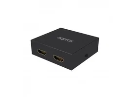 Approx appC30V2 Splitter HDMI 2 Puertos (1x2), Distribuidor de Señal HD 1080p, 4K Upscaling, 3D, Compatible HDCP, Caja Metálica, Portátil