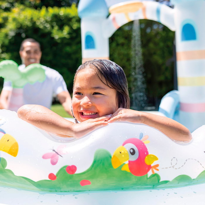 Intex Centro de Juegos Hinchable Castillo Unicornio con Tobogán 196x178x127 cm 234 Litros 56148