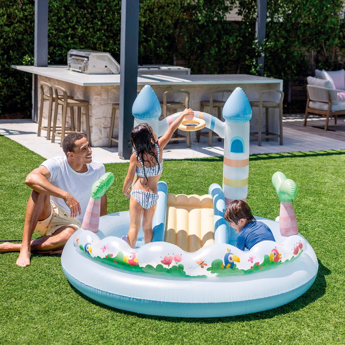 Intex Centro de Juegos Hinchable Castillo Unicornio con Tobogán 196x178x127 cm 234 Litros 56148