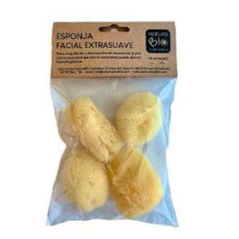 NATURASPA Esponja Facial 4Uds 100% Natural Hipoalergénica Limpieza Suave