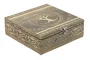 DKD Home Decor Joyero Indio Champan Blanco 18 x 6 x 18 cm