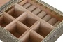 DKD Home Decor Joyero Indio Champan Blanco 18 x 6 x 18 cm