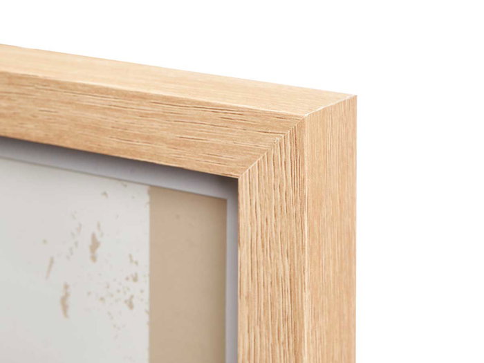 Giftdecor Portafoto Pared Madera Paspartu 21x30 cm Natural Horizontal y Vertical (Set de 6)