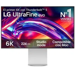 LG 32U990A-S UltraFine evo Monitor de Diseñador 32" 6K Ultra HD (6144x3456) Nano IPS HDR600 USB-C 96W 1.07B Colores 99.5% Adobe RGB