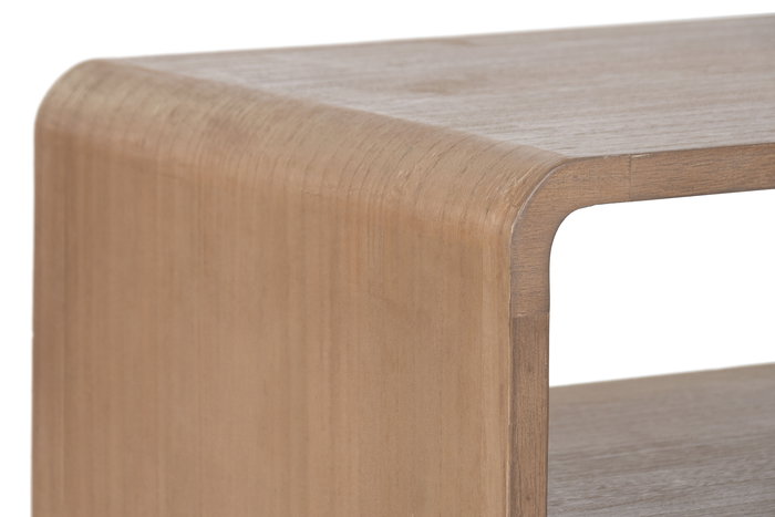 DKD Home Decor Mueble TV Curio25 Urban Marron 2 Cajones 40 x 45 x 120 cm