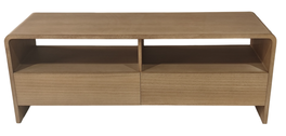DKD Home Decor Mueble de TV Paulownia y Olmo con 2 Cajones
