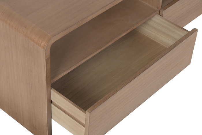 DKD Home Decor Mueble TV Curio25 Urban Marron 2 Cajones 40 x 45 x 120 cm