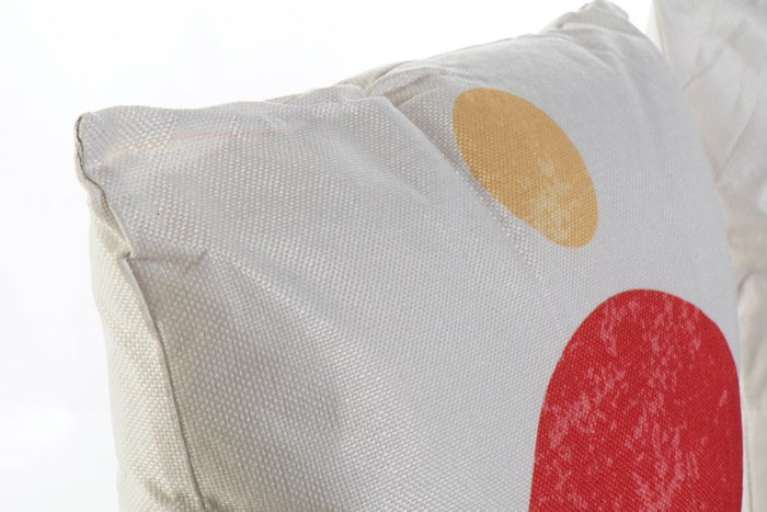 DKD Home Decor Cojin Lunar Naranja Amarillo 45 x 45 x 10 cm (4 Unidades)