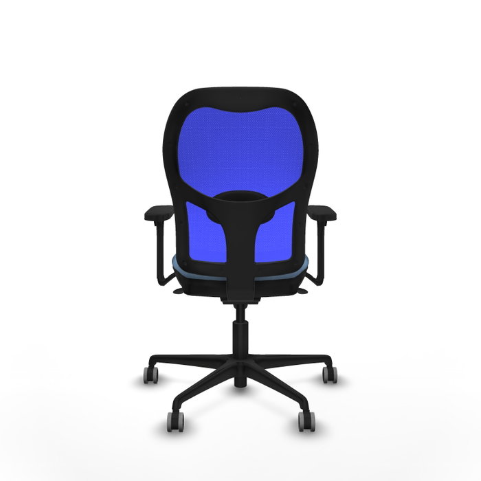 PIQUERAS Y CRESPO Silla de oficina Jorquera con mecanismo sincro, azul cielo y azul
