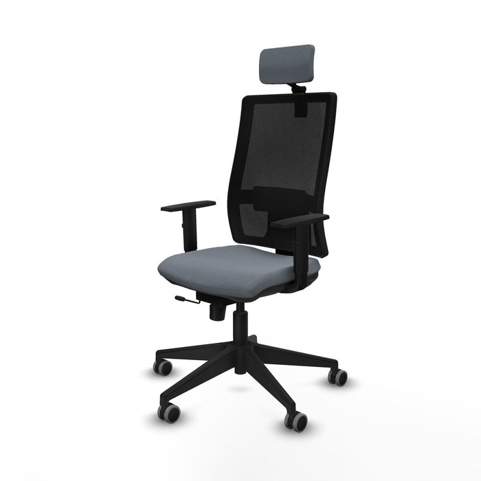 PIQUERAS Y CRESPO Silla de oficina Horna Gris con mecanismo Sincro/Traslack