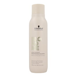 Schwarzkopf BLONDME Bond Repair Brightening Champú Profesional Iluminador y Reparador para Cabello Rubio 300 ml