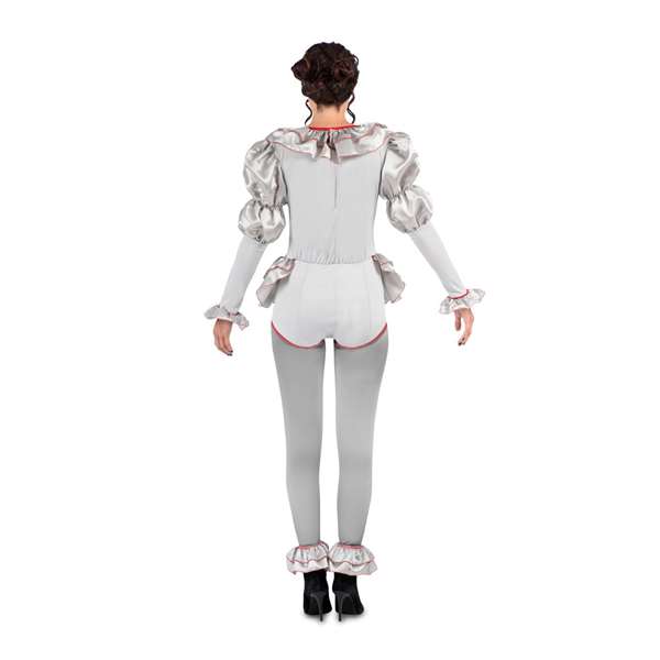 My Other Me Disfraz Payasa Siniestra Body, Medias Y Tobilleras Con Volante Talla XL