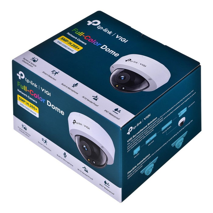 TP-Link VIGI C250 Cámara de Seguridad IP 5MP Domo 4mm Blanco TP-Link VIGI C250 Cámara de Seguridad IP 5MP Domo 4mm Blanco