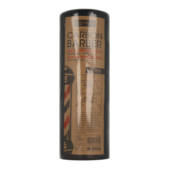 Xanitalia Pro Papel de Protección de Cuello Carbon Barber Negro 100ud Xanitalia Pro Papel de Protección de Cuello Carbon Barber Negro 100ud