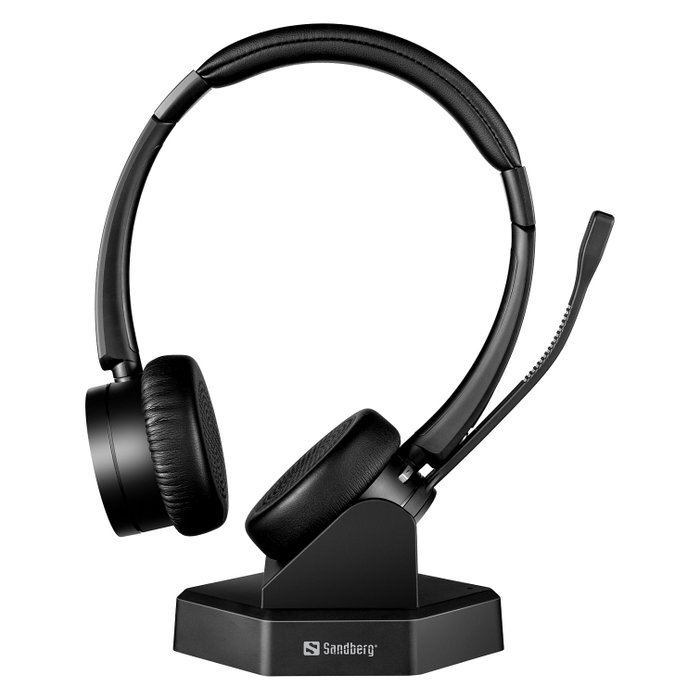 Sandberg Wireless Office Headset Pro+ Negro con Micrófono Boom Sandberg Wireless Office Headset Pro+ Negro con Micrófono Boom