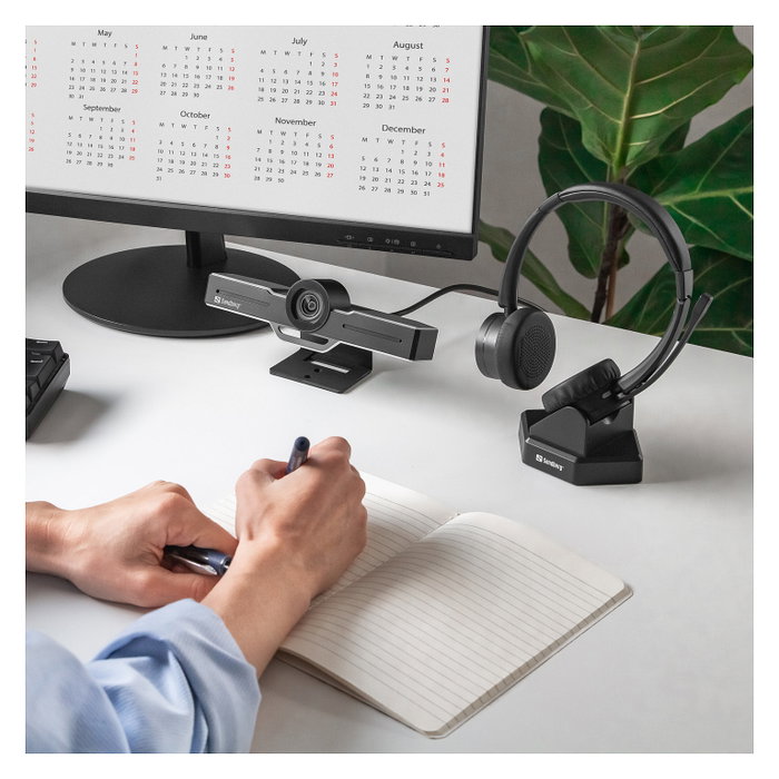Sandberg Wireless Office Headset Pro+ Negro con Micrófono Boom Sandberg Wireless Office Headset Pro+ Negro con Micrófono Boom
