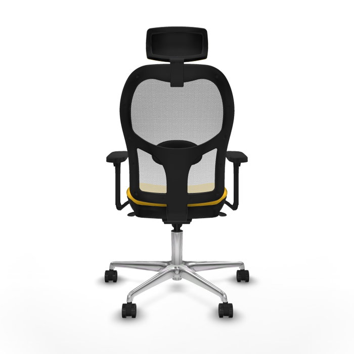 PIQUERAS Y CRESPO Silla de oficina Jorquera con mecanismo Sincro Amarillo y Blanco PIQUERAS Y CRESPO Silla de oficina Jorquera con mecanismo Sincro Amarillo y Blanco