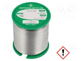BROQUETAS Estaño sin plomo Sn99,3Cu0,7 1,5mm 250g