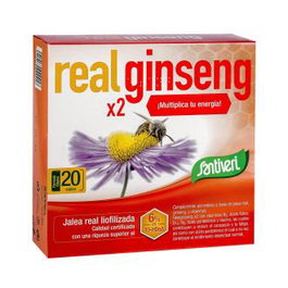 SANTIVERI Realginseng 2 X 20Viales Jalea Real Ginseng Vitaminas Reduce Cansancio Fatiga