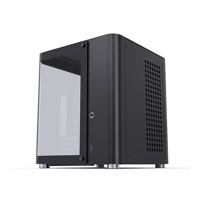 Jonsbo TK-1 2.0 Micro-ATX Gehäuse, Tempered Glass - schwarz