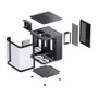 Jonsbo TK-1 2.0 Micro-ATX Gehäuse, Tempered Glass - schwarz