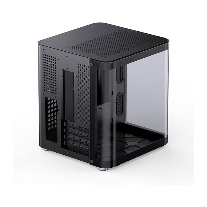 Jonsbo TK-1 2.0 Micro-ATX Gehäuse, Tempered Glass - schwarz
