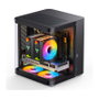 Jonsbo TK-1 2.0 Micro-ATX Gehäuse, Tempered Glass - schwarz