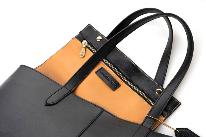 Vince Camuto Bolso Savona Negro Piel de Polivinilo 38x14x27.5 cm Vince Camuto Bolso Savona Negro Piel de Polivinilo 38x14x27.5 cm