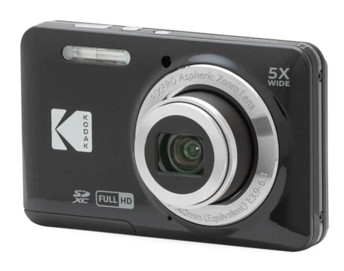 Kodak PIXPRO FZ55 - Cámara digital compacta de 16 MP, Zoom óptico 5x, Grabación Full HD 1080p, Color negro
