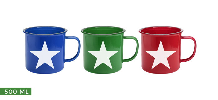 Privilege Taza Esmaltada 500ml 13 x 10 x 8.9 cm (24 Unidades)